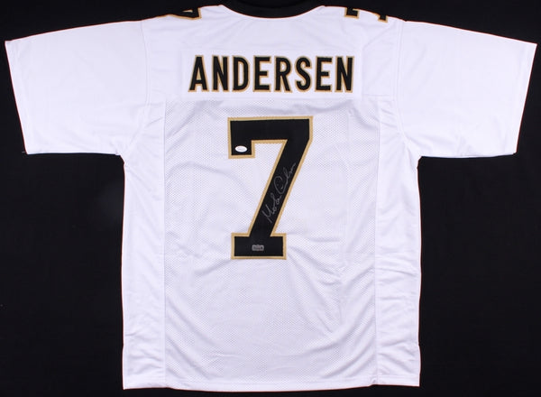 Morten Andersen Signed New Orleans Saints Jersey (JSA COA & Anderson Holo) P.K.