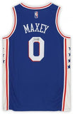 Framed Tyrese Maxey Philadelphia 76ers Signed 2021 Icon Swingman Jersey