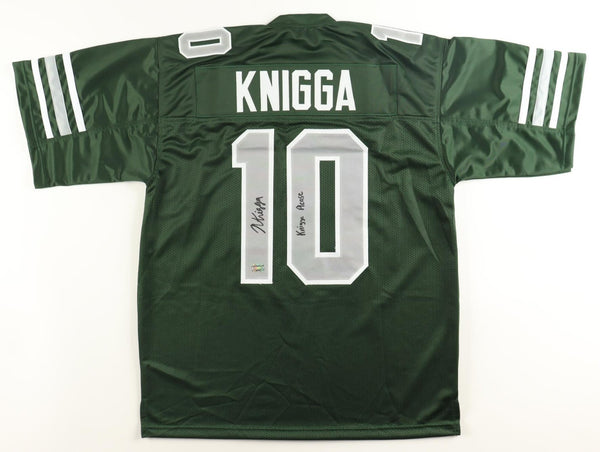 Noah Knigga Signed Eastern Michigan Eagles Jersey Inscribed (Wilder Side Sports)