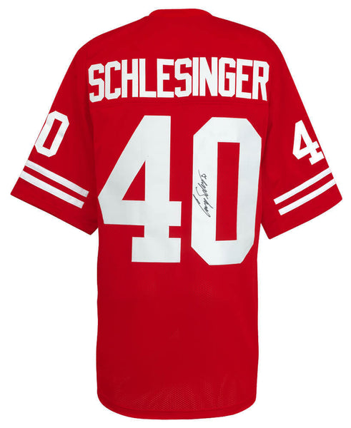 Cory Schlesinger Signed Red Custom College Football Jersey - (SCHWARTZ COA)