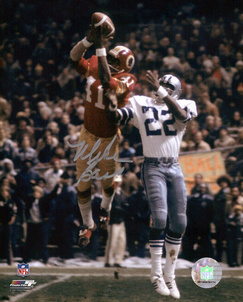 Mike Bass Signed Washington Interception vs Cowboys Action 8x10 Photo - (SS COA)