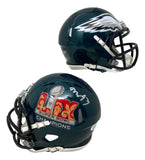 Milton Williams Signed Philadelphia Eagles Super Bowl 59 Mini Speed Helmet JSA