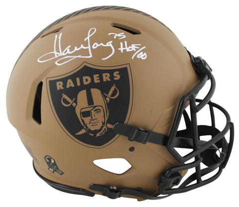 Raiders Howie Long "HOF 00" Signed STS II F/S Speed Proline Helmet BAS Witnessed