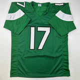Autographed/Signed Garrett Wilson New York Green Football Jersey JSA COA