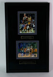 Larry Bird and Magic Johnson 2 Dual Autographed 8x10 Photos Framed PSA LOA