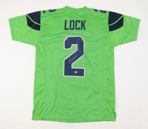 Drew Lock Signed Seahawks Jersey (Beckett) Seattle Quarterback / Missouri Tiger