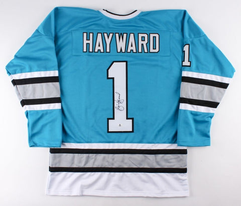 Brian Hayward Signed Sharks Jersey (Beckett COA) Playing career 1982-1993 Goalie