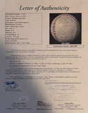 18x Autographed Rookie Of The Year Baseball w/ Inscriptions From Year Each Won