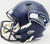 TYLER LOCKETT AUTOGRAPHED SEAHAWKS BLUE FULL SIZE SPEED HELMET MCS HOLO 236376