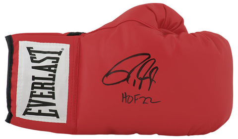 Roy Jones Jr. Signed Everlast Red Boxing Glove w/HOF'22 - (SCHWARTZ SPORTS COA)