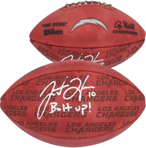 Autographed Justin Herbert Los Angeles Chargers Football Item#13377511 COA