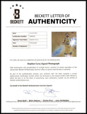 STEPHEN CURRY AUTOGRAPHED 16X20 PHOTO WARRIORS 62 POINT GAME BECKETT QR 216831