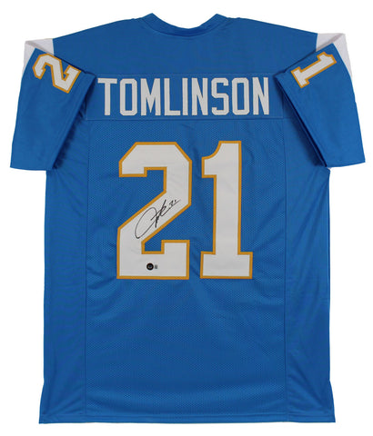 LaDainian Tomlinson Authentic Signed Powder Blue Pro Style Jersey BAS Witnessed