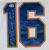 Brett Hull Signed St. Louis Blues Captain's Jersey Inscribed HOF 2009 (Beckett)