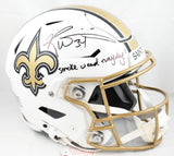 Ricky Williams Signed Saints F/S Alt 25 SpeedFlex Helmet SWED - Beckett W Holo