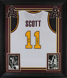 Arizona State Byron Scott "Fork Em" Signed White Pro Style Framed Jersey BAS