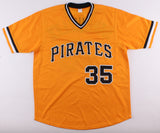 Manny Sanguillen Signed Pirates Jersey (JSA COA) 2xWorld Series Champion Catcher