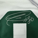 Autographed/Signed Donald Driver Green Bay White Football Jersey JSA COA