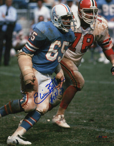 Elvin Bethea Signed Houston Oilers 8x10 Photo w/HOF'03 (SCHWARTZ SPORTS COA)