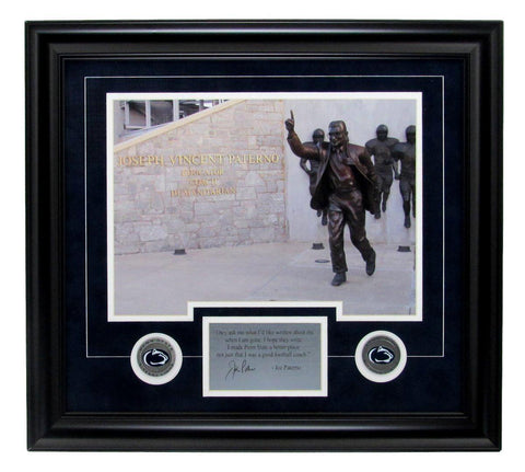 Joe Paterno PSU Statue Tribute 11x14 Photo Framed 135021