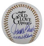 Reds Johnny Bench "10x Gold Glove" Signed Gold Glove Logo Oml Baseball Fanatics