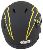 Chargers Charlie Joiner "HOF 96" Signed Eclipse Speed Mini Helmet BAS Witnessed