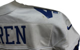 Chris Warren Autographed Dallas Cowboys Game Issued White Jersey BAS 33608