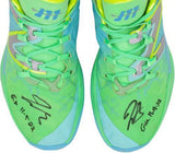 Jamal Murray Nuggets Signed GU New Balance Shoes vs Pacers 11/9/2022 w/GU Insc