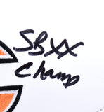 Jim McMahon Autographed Chicago Bears Logo Football w/SB Champ - Beckett W Holo