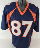 Ed McCaffrey Signed Denver Broncos Jersey (JSA COA) 3xSuper Bowl Champion W.R.