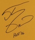 Shaquille O'Neal "HOF" Signed Yellow M&N 99-00 HWC Authentic Framed Jersey BAS W