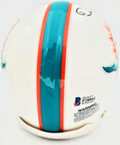DEVANTE PARKER AUTOGRAPHED MIAMI DOLPHINS MINI HELMET BECKETT BAS STOCK #177436