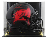 Buccaneers Mike Evans Signed Eclipse F/S Speed Proline Helmet W/ Case BAS Wit