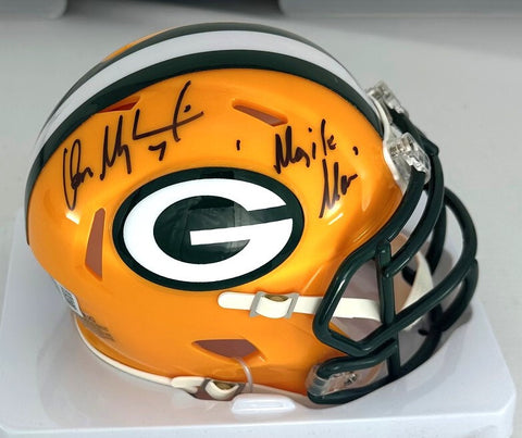 Packers DON MAJKOWSKI #7 Signed Speed Mini Helmet AUTO w/ "Majik Man" - BAS