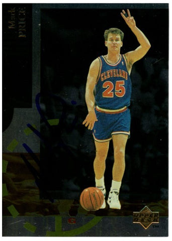 Mark Price Autographed/Signed 94-95 Upper Deck #SE13 Trading Card Beckett 52537