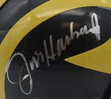 Jim Harbaugh HOF Michigan Signed/Auto Mini Football Helmet PSA/DNA 211977