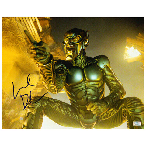 Willem Dafoe Autographed 2002 Spider-Man Green Goblin 11x14 Scene Photo