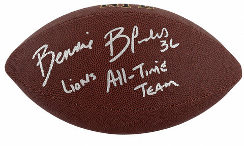 Bennie Blades Signed Wilson Super Grip F/S NFL Football w/All-Time Team (SS COA)