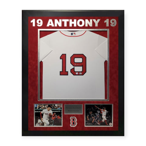Roman Anthony Red Sox Signed Autographed Jersey Framed to 32x40 Fanatics