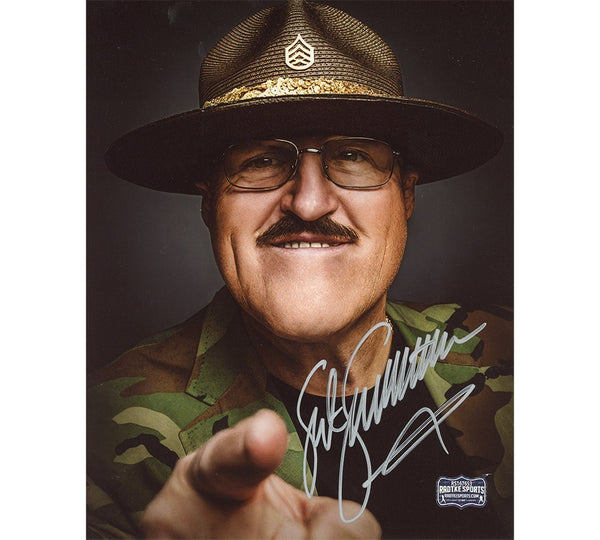 Sgt. Slaughter Signed Wrestling Unframed 8x10 Close Up Photo