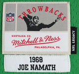 Jets Joe Namath Authentic Signed Green Mitchell & Ness Jersey Autographed BAS