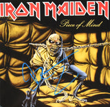 Bruce Dickinson Autographed Iron Maiden Piece of Mind Vinyl - Beckett W Hologram