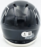 MICHAEL VICK AUTOGRAPHED FALCONS 1990-02 BLACK MINI HELMET BECKETT 243635