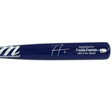 Freddie Freeman Signed Los Angeles Dodgers Marucci Game Model Blue MLB Bat