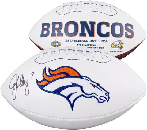 John Elway Broncos Signed Broncos Logo Football - Fanatics