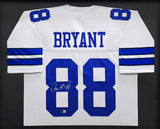 Dallas Cowboys Dez Bryant Autographed Signed Framed White Jersey Beckett Wit