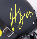JOSH GORDON AUTOGRAPHED BAYLOR MATTE BLACK FULL SIZE HELMET BECKETT 131621