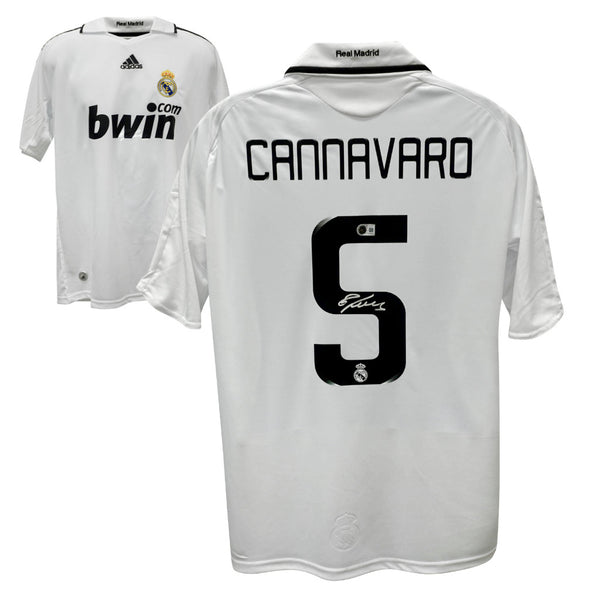 Fabio Cannavaro Signed Real Madrid Soccer Jersey #5 with Beckett COA