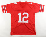 Cardale Jones Signed Ohio State Buckeyes OSU Red Jersey (JSA) Q.B. 2012-2015