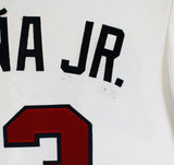 Braves Ronald Acuna Jr. Signed White Majestic Cool Base Jersey JSA W #WIT196166